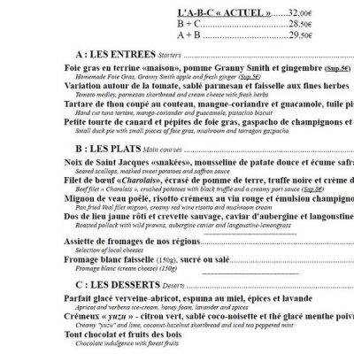 Il nostro menù